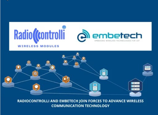 RADIOCONTROLLI AND EMBETECH JOIN FORCES TO ADVANCE WIRELESS COMMUNICATION TECHNOLOGY